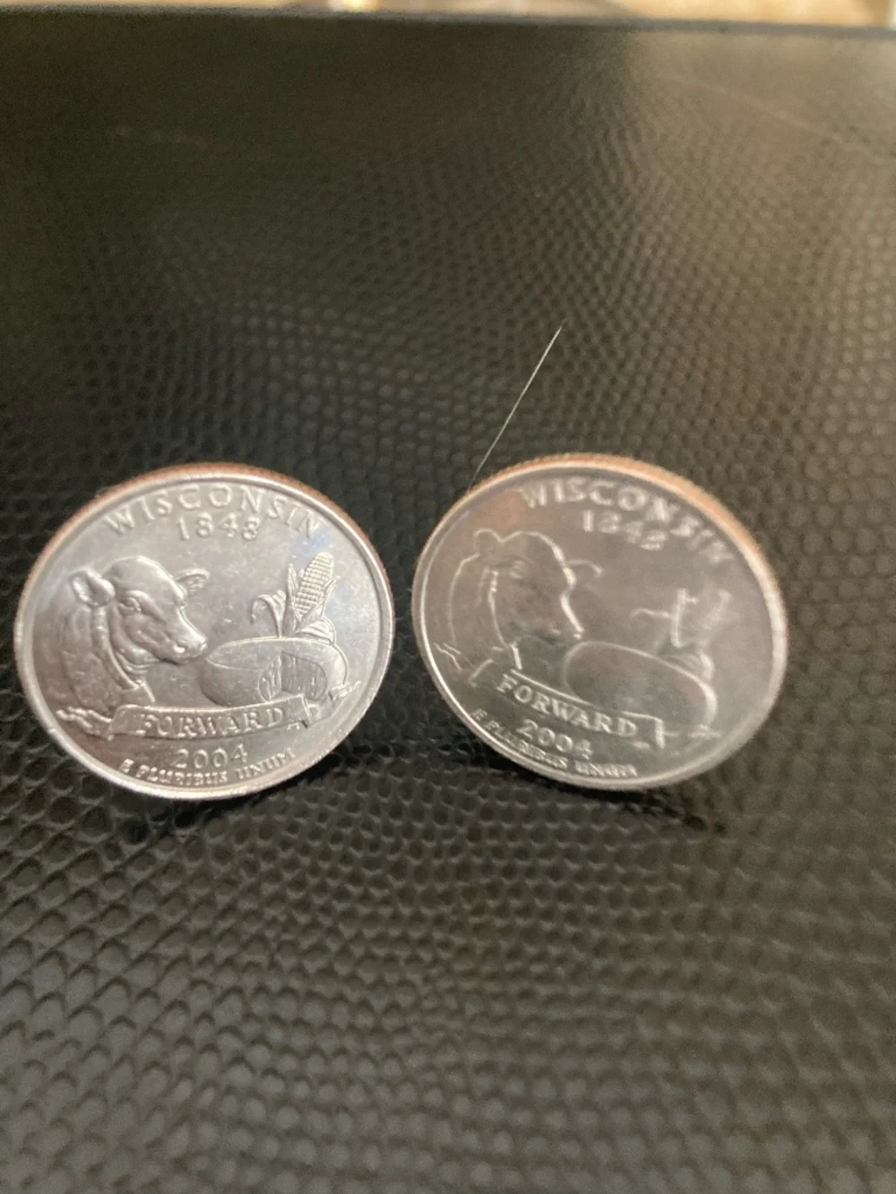 Wisconsin State Quarter Cufflinks – 2004 U.S. Coin Jewelry – Handcrafted America